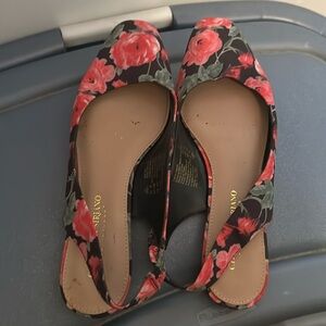 Christian Siriano for Payless black and pink slipk slip on shoes